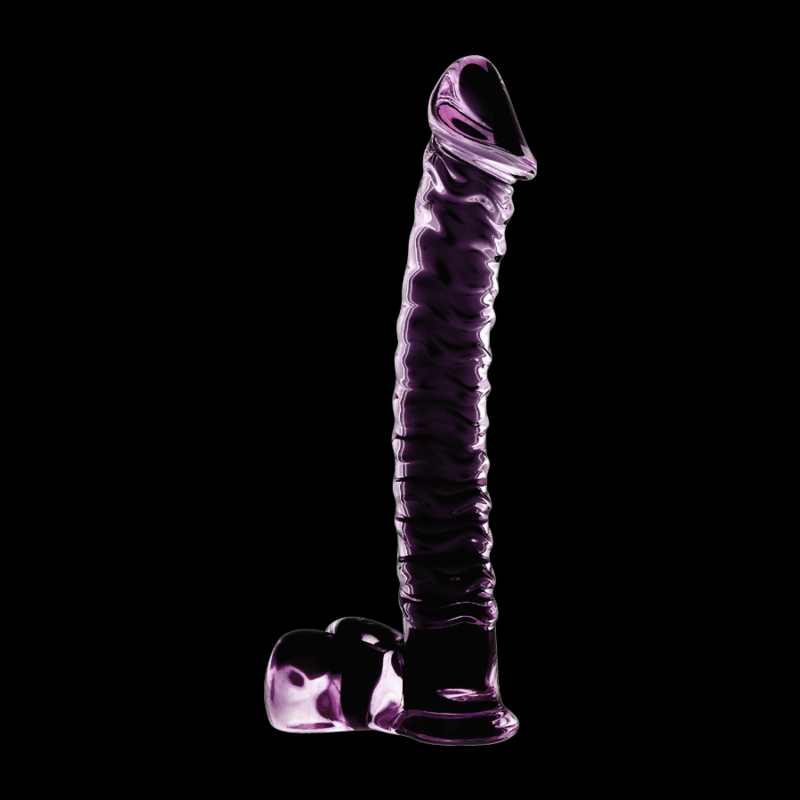 NEBULA-SERIEN FRA IBIZA - MODELL 23 DILDO BOROSILIKATGLASS ROSA 21,5 CM -O- 4 CM