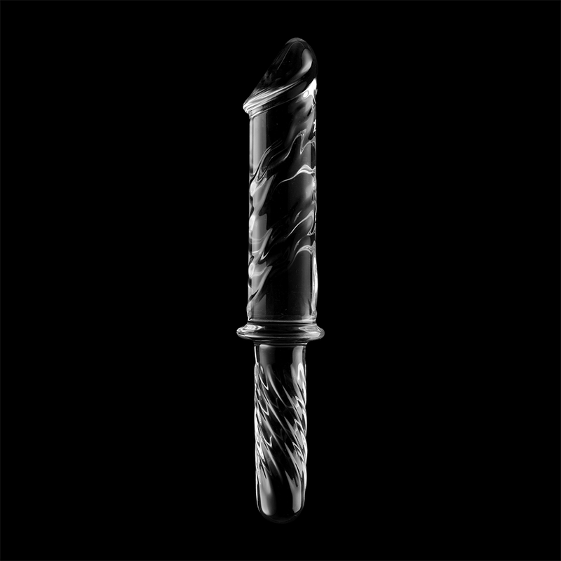 NEBULA-SERIEN FRA IBIZA - MODELL 24 DILDO BOROSILIKATGLASS KLART 28,5 CM -O- 5 CM