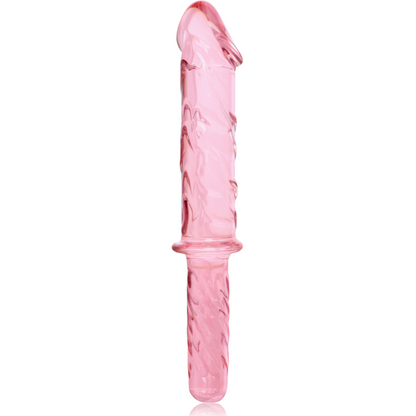 NEBULA-SERIEN FRA IBIZA - MODELL 24 DILDO BOROSILIKATGLASS ROSA 28,5 CM -O- 5 CM
