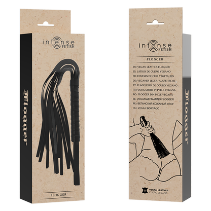 INTENS - FETISH VEGAN LÆR FLOGGER