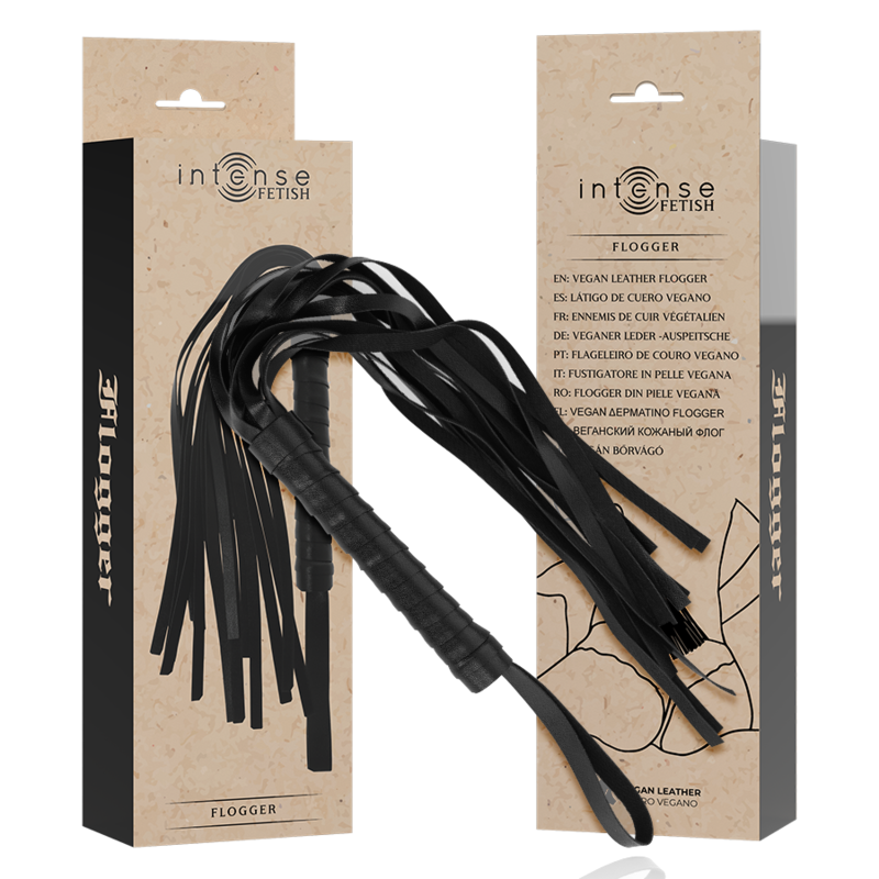 INTENS - FETISH VEGAN LÆR FLOGGER
