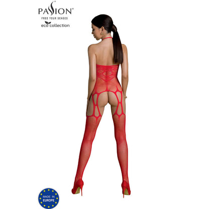 PASSION - ECO COLLECTION BODYSTOCKING ECO BS002 RØD