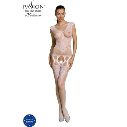 PASSION - ECO COLLECTION BODYSTOCKING ECO BS014 WHITE