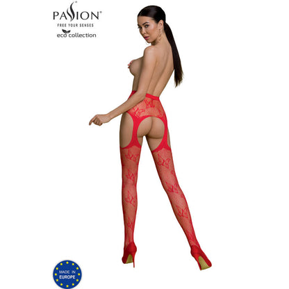 PASSION - ECO COLLECTION BODYSTOCKING ECO S001 RØD