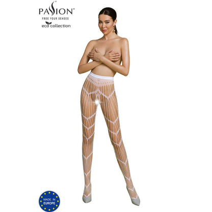 PASSION - ECO KOLLEKSJON BODYSTOCKING ECO S006 HVIT