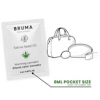 BRUMA - SATIVA FRØOLJE GLIDGEL VARMENDE CANNABISSMAK 6 ML