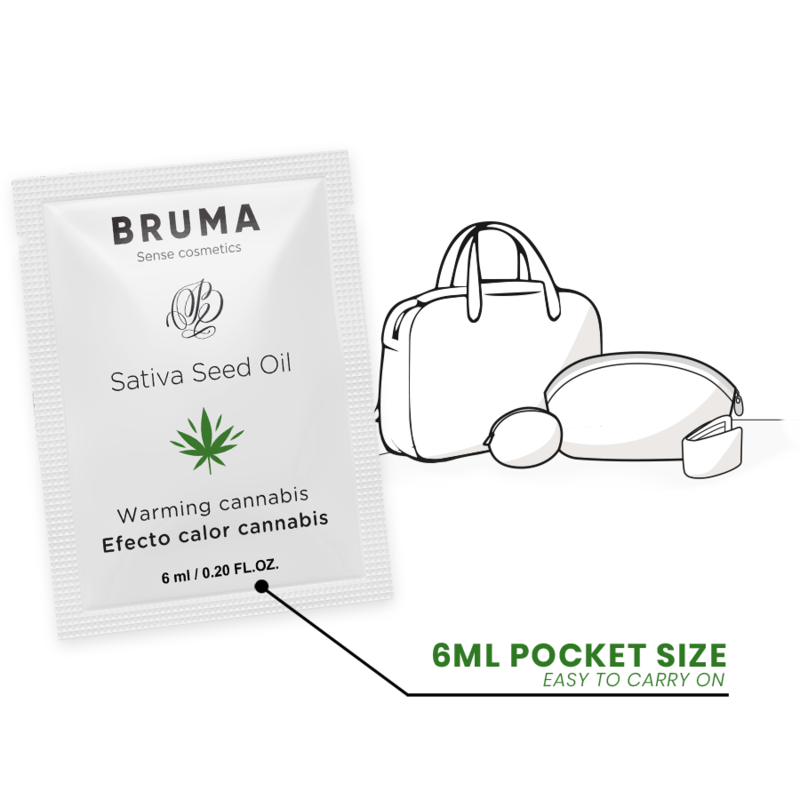 BRUMA - SATIVA FRØOLJE GLIDGEL VARMENDE CANNABISSMAK 6 ML