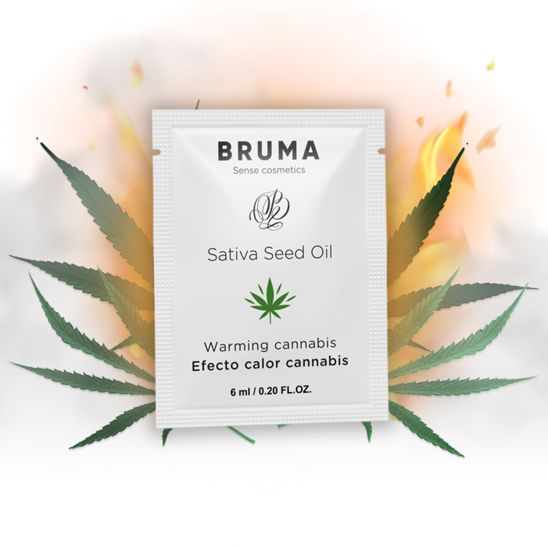BRUMA - SATIVA FRØOLJE GLIDGEL VARMENDE CANNABISSMAK 6 ML
