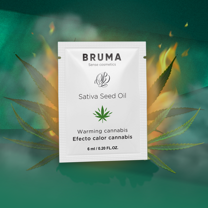 BRUMA - SATIVA FRØOLJE GLIDGEL VARMENDE CANNABISSMAK 6 ML