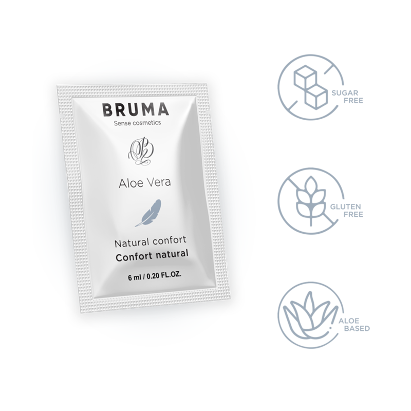 BRUMA - ALOE VERA GLIDGEL NATURLIG KOMFORT 6 ML