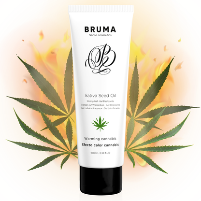 BRUMA - SATIVA FRØOLJE GLIDGEL VARMENDE CANNABISSMAK 100 ML