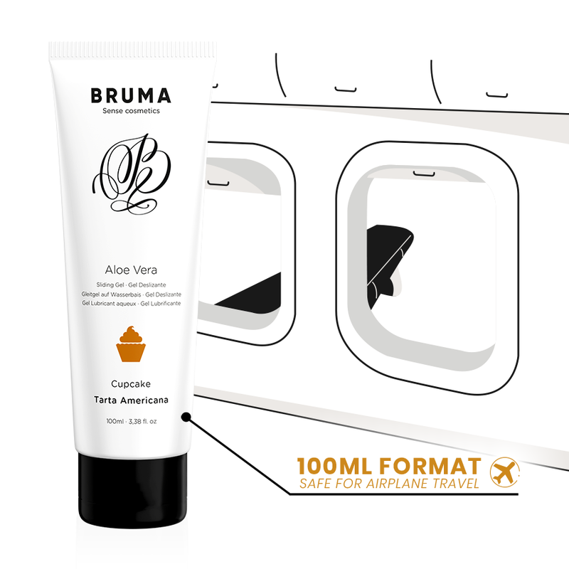 BRUMA - ALOE VERA GLIDENDE GEL MED CUPCAKESMAK 100 ML