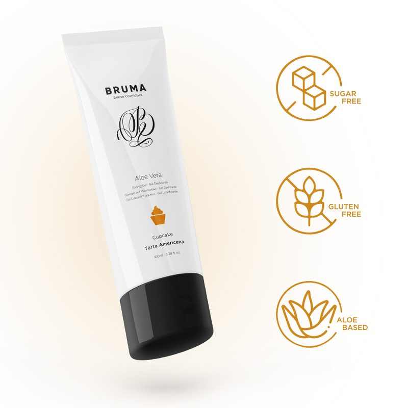BRUMA - ALOE VERA GLIDENDE GEL MED CUPCAKESMAK 100 ML