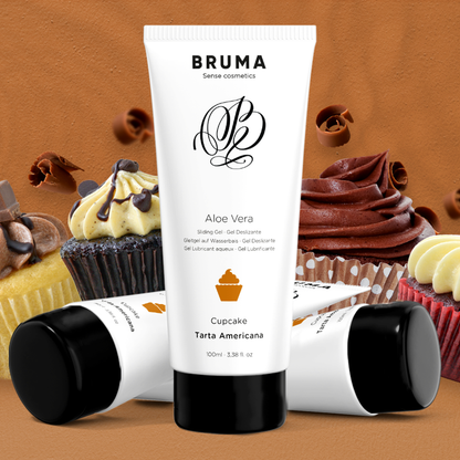 BRUMA - ALOE VERA GLIDENDE GEL MED CUPCAKESMAK 100 ML