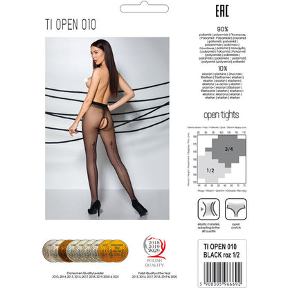PASSION - TIOPEN 010 SVART STRØMPEBUKSE 1/2 20 DEN