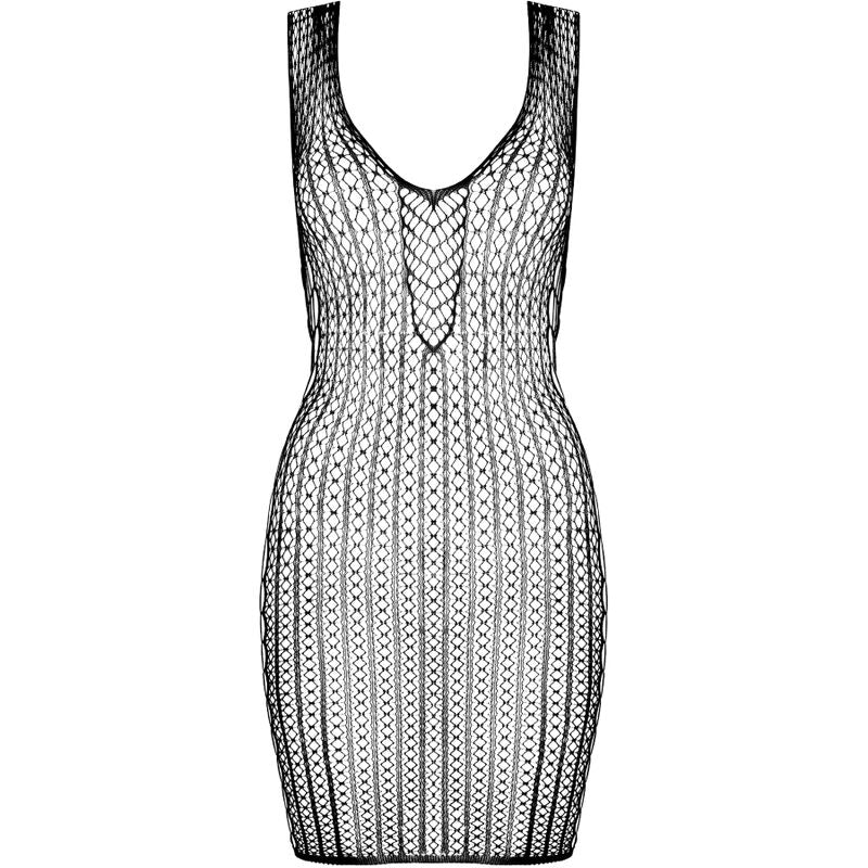 PASSION - BS097 SVART BODYSTOCKING EN STØRRELSE