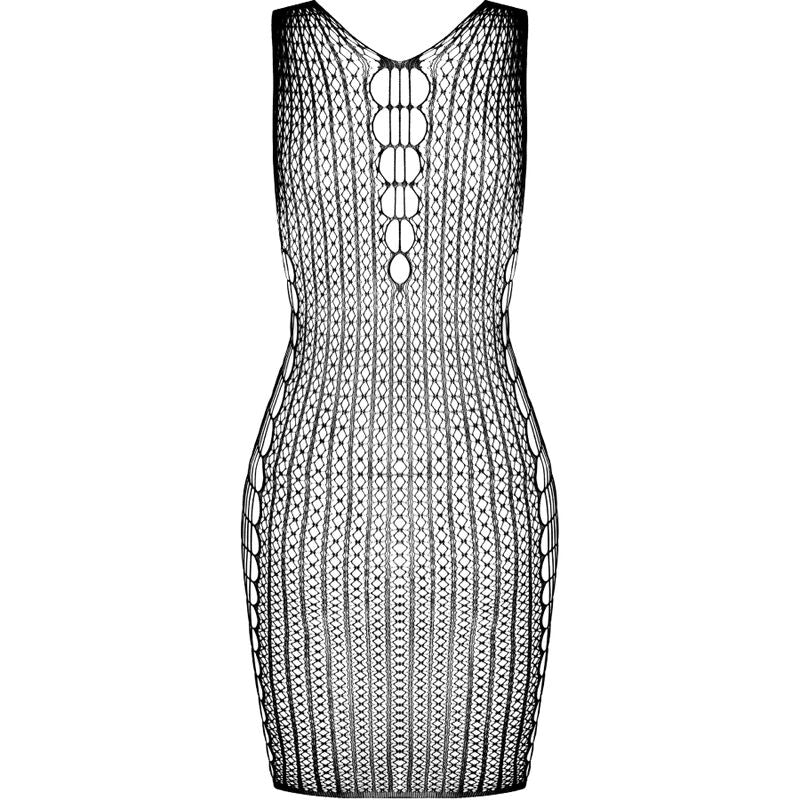 PASSION - BS097 SVART BODYSTOCKING EN STØRRELSE