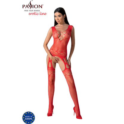 PASSION - BS099 RØD BODYSTOCKING EN STØRRELSE