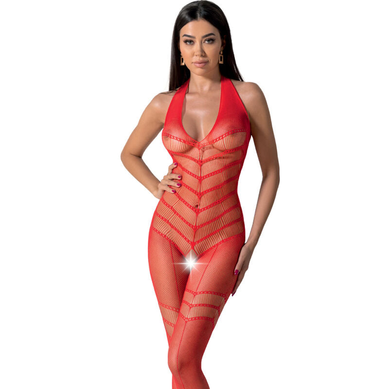 PASSION - BS100 BODYSTOCKING RØD EN STØRRELSE