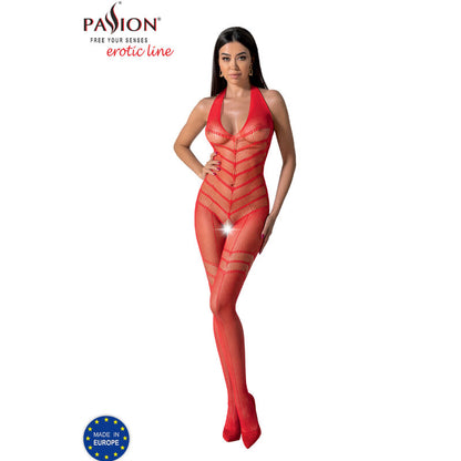 PASSION - BS100 BODYSTOCKING RØD EN STØRRELSE