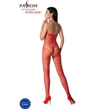 PASSION - BS100 BODYSTOCKING RØD EN STØRRELSE