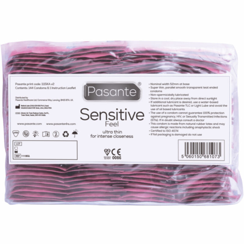 PASANTE - KONDOMER SENSITIVE POSER 144 ENHETER