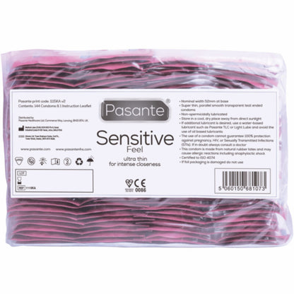 PASANTE - KONDOMER SENSITIVE POSER 144 ENHETER