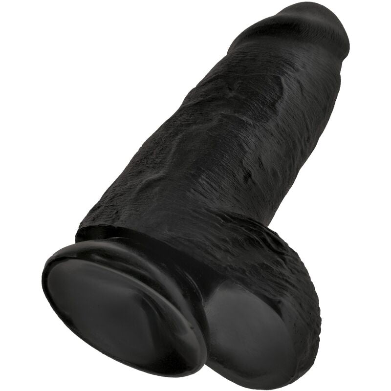 KONGEPIKK - LUBBEN REALISTISK PENIS 23 CM SVART