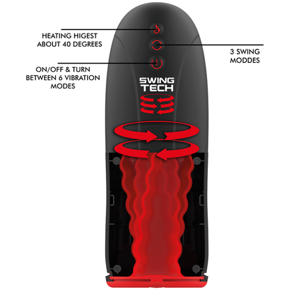 JAMYJOB - SWING-R VARMEEFFEKT, SWINGTEKNOLOGI OG VIBRASJONEMASTURBATOR