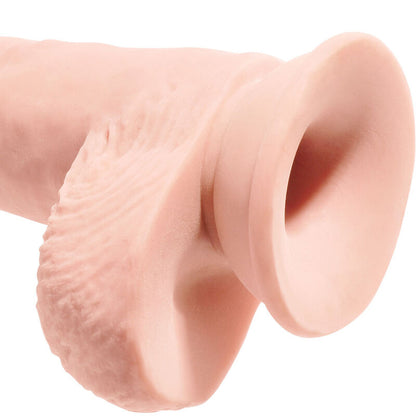 KONGEPIKK - REALISTISK PENIS MED BALLER 19,4 CM LET