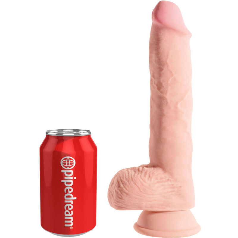 KONGEPIKK - REALISTISK PENIS MED BALLER 19,4 CM LET