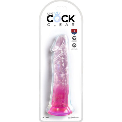KONGEPIKK - KLAR REALISTISK PENIS 19,7 CM ROSA