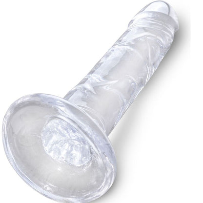 KONGEPIKK - KLAR REALISTISK PENIS 15,5 CM TRANSPARENT