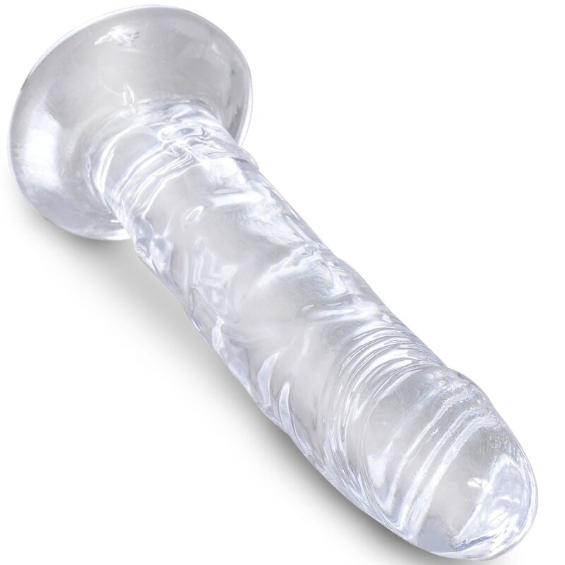 KONGEPIKK - KLAR REALISTISK PENIS 15,5 CM TRANSPARENT