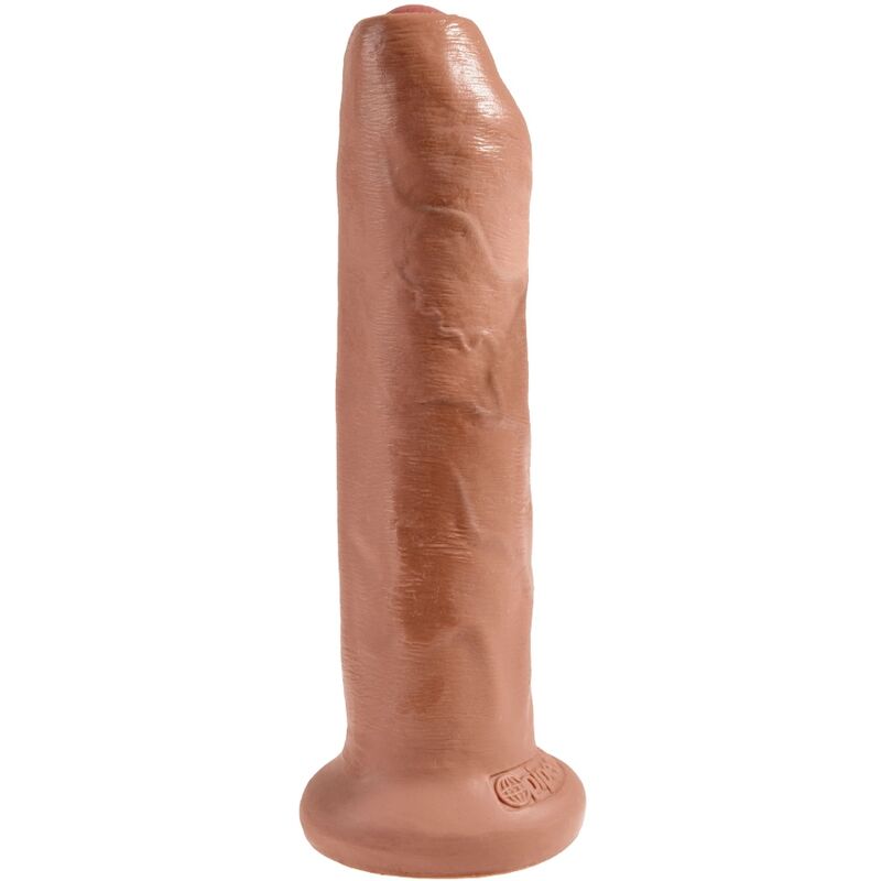 KONGEPIKK - USKJÆRET REALISTISK PENIS 17,8 CM KARAMELL