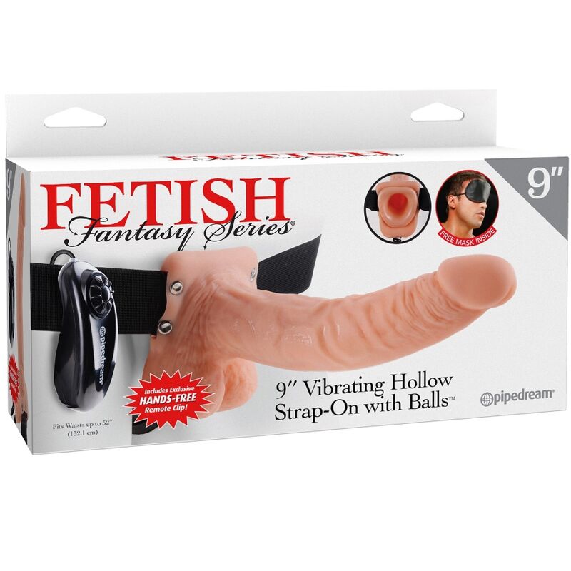 FETISH FANTASY SERIE - JUSTERBAR SELE FJERNKONTROLL REALISTISK PENIS MED TESTIKLENE 23 CM