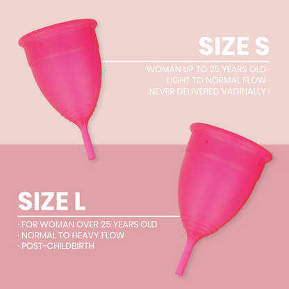 INTIMICHIC - MENSTRUAL CUP MEDICAL GRADE SILICONE - SIZE L