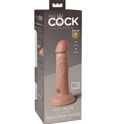 KONGEPIKK - ELITE REALISTISK SILIKONDILDO 15,2 CM