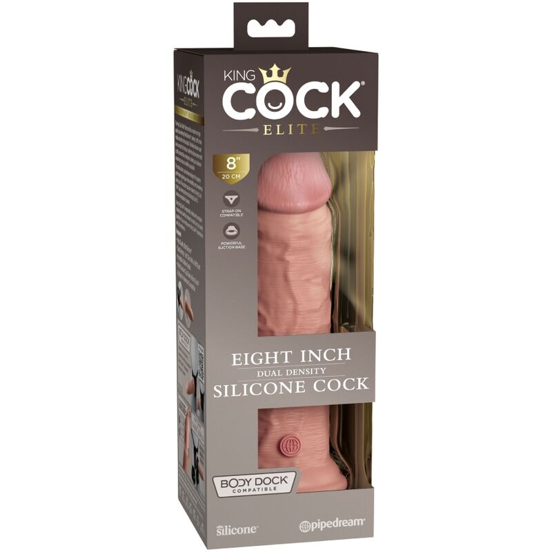 KONGEPIKK - ELITE REALISTISK SILIKONDILDO 20,3 CM