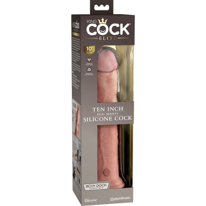 KONGEPIKK - ELITE REALISTISK SILIKONDILDO 25,4 CM