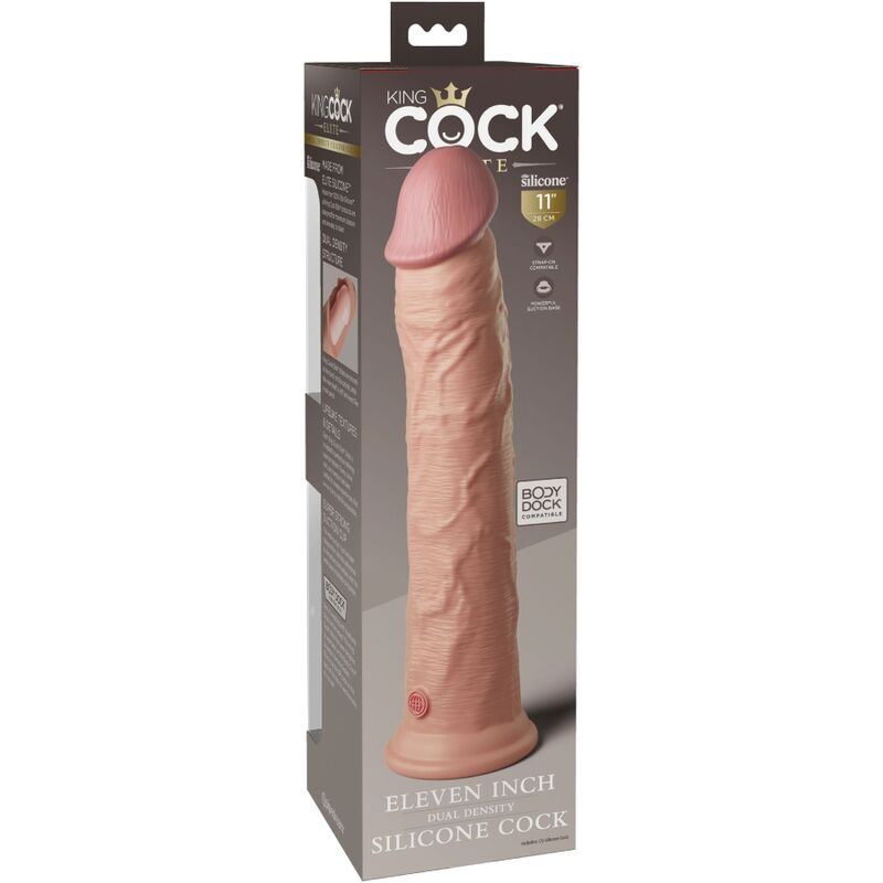 KONGEPIKK - ELITE REALISTISK SILIKONDILDO 28 CM
