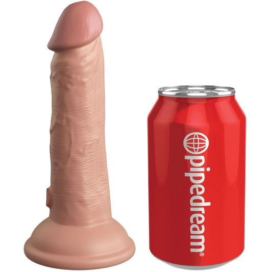 KING COCK - ELITE REALISTISK DILDO VIBRERENDE OG SILIKON 15,2 CM