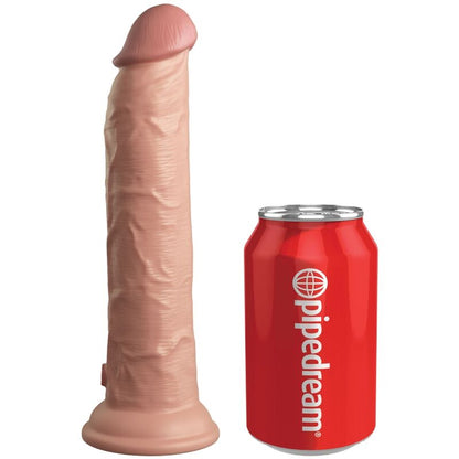 KING COCK - ELITE REALISTISK DILDOVIBRATOR OG SILIKONFJERNKONTROLL 23 CM