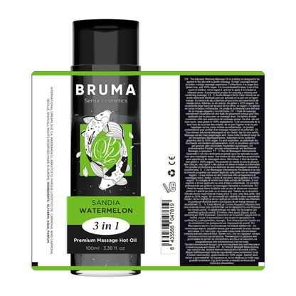 BRUMA - PREMIUM MASSASJE VARM OLJE VANNMELON 3 I 1 - 100 ML