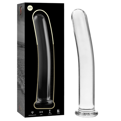 NEBULA-SERIEN FRA IBIZA - MODELL 9 DILDO BOROSILIKATGLASS KLART 15,5 CM -O- 2,5 CM