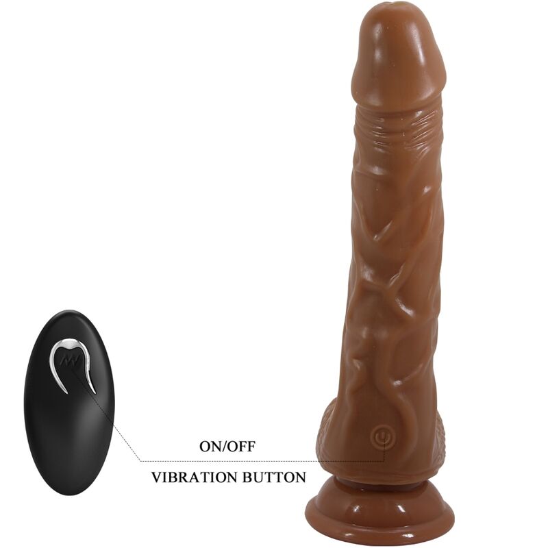 BAILE - BODACH REALISTISK VIBRATOR MED FJERNKONTROLL SUGEKOPP