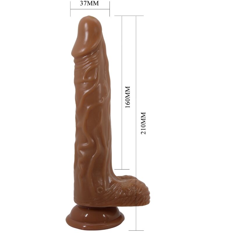 BAILE - BODACH REALISTISK VIBRATOR MED FJERNKONTROLL SUGEKOPP