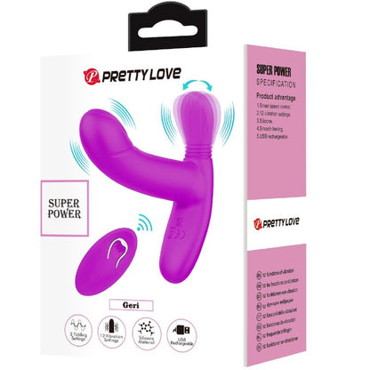 PRETTY LOVE - GERI KLITORISMASSERINGSAPPARAT ROSA FJERNKONTROLL