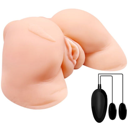 CRAZY BULL - VAGIN OG ANUS MED REALISTISK NETT MED VIBRASJON