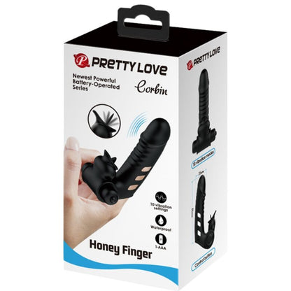 PRETTY LOVE - CORBIN SVART VIBRATORFINGERDEKSEL